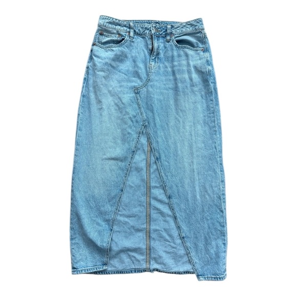American Eagle Outfitters Light Blue Denim Skirt sz 2 - Picture 2 of 4
